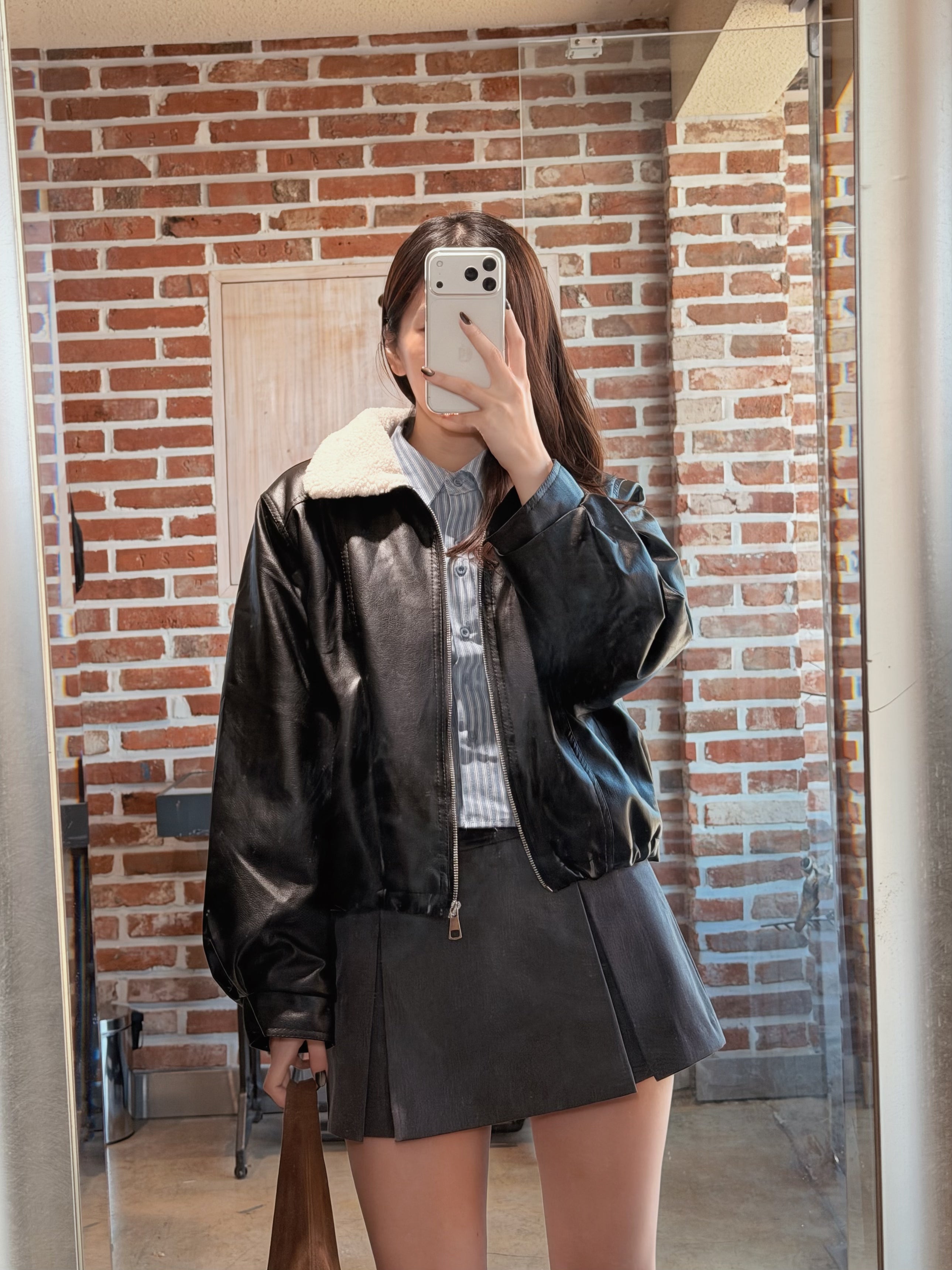 【秋冬的連線🍁】重磅震撼款！羊羔毛翻領厚毛皮褸