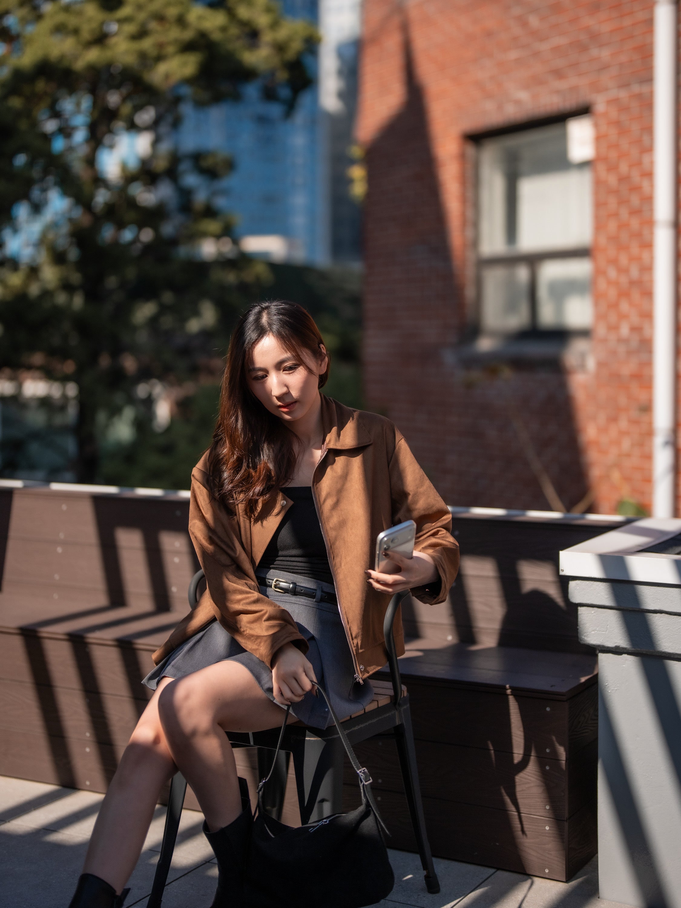 【秋冬的連線🍁】高品質西裝料打摺裙［兩色入］