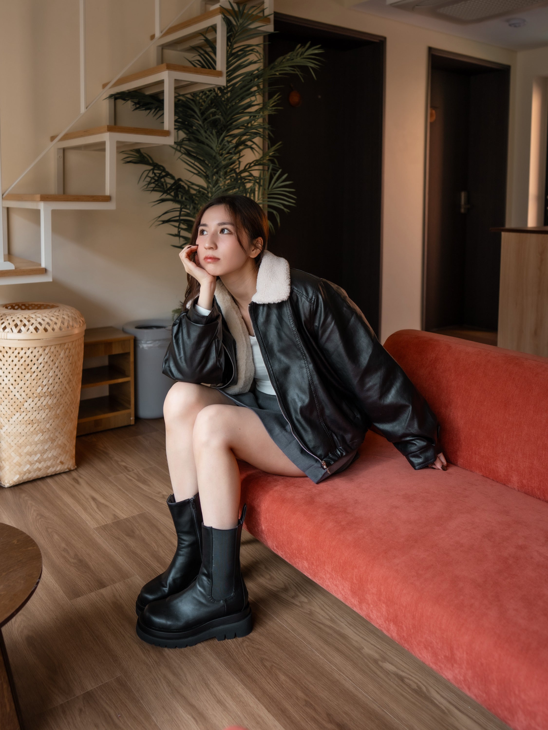 【秋冬的連線🍁】日行萬步都超舒適！4-Seasons Leather Ankle boots