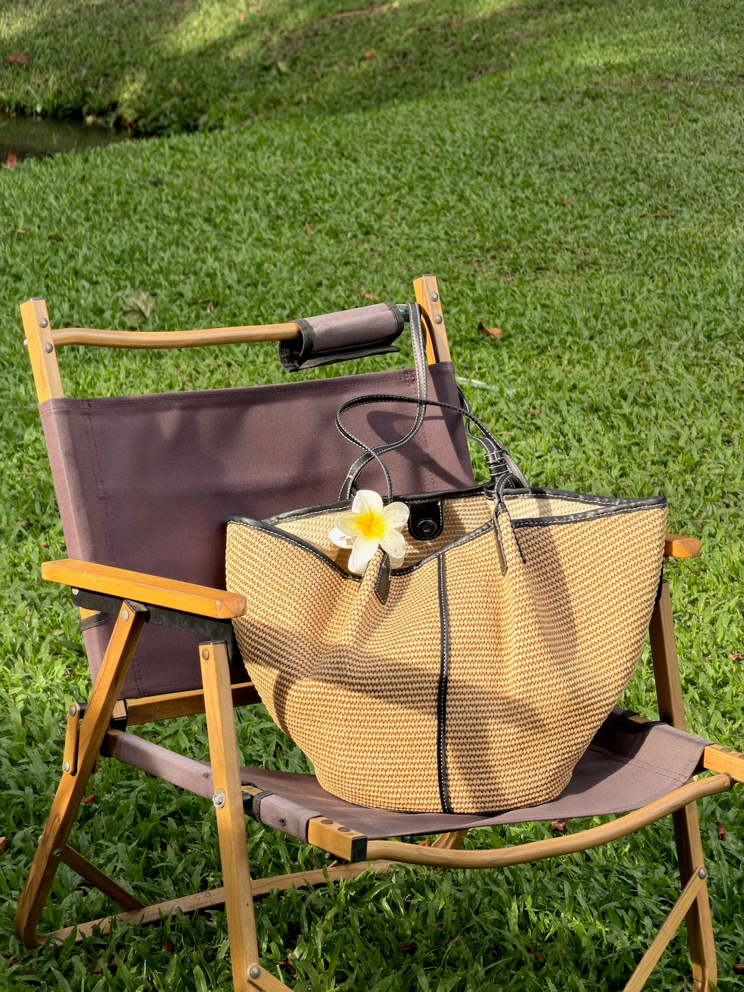 【 夏日炎炎泰國連線☀️🇹🇭 】#22 韓國選品！夏日拼色藤籃單肩袋