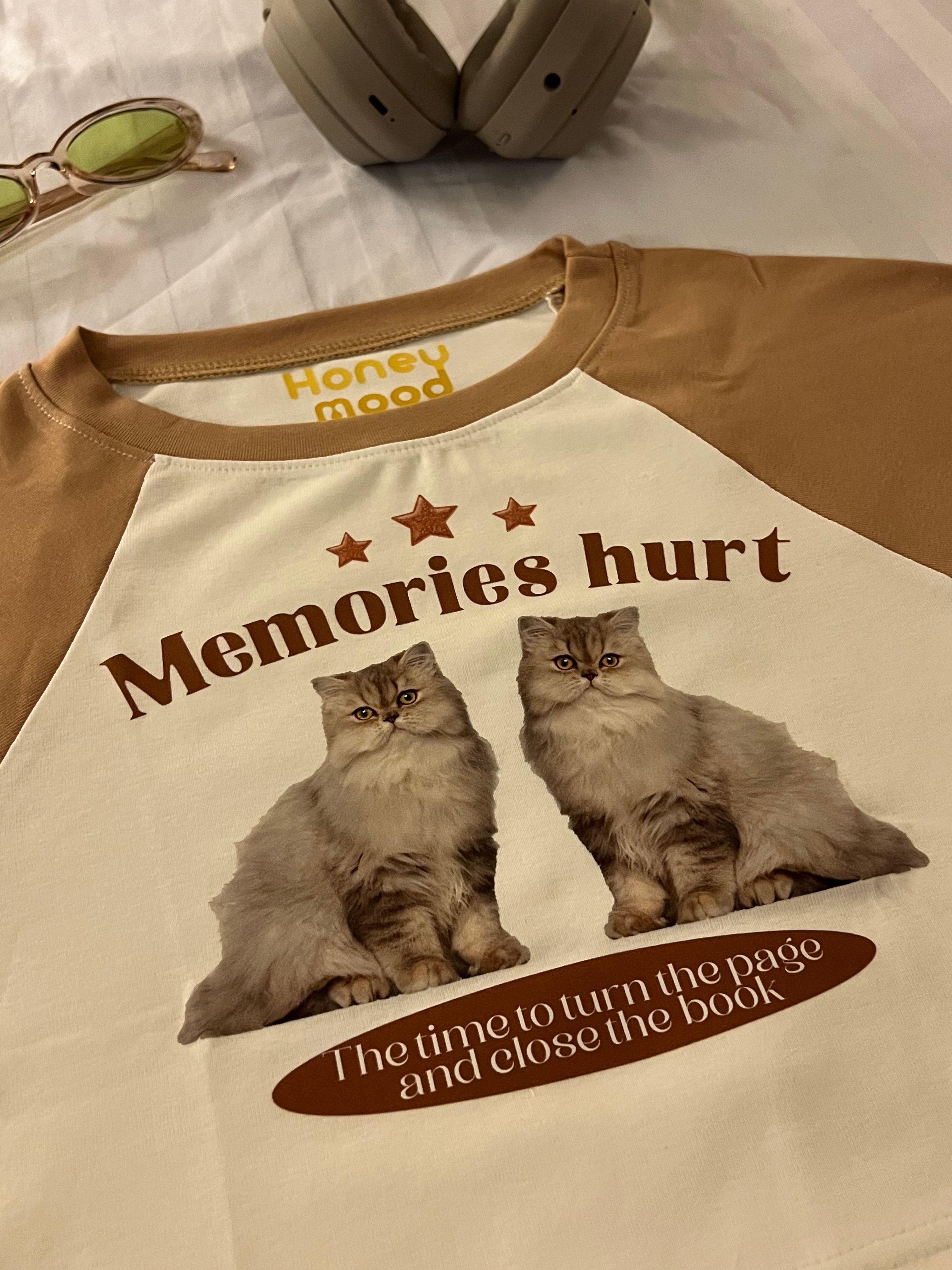 泰國服飾 #T09/10 泰國連線🇹🇭Thailand Y2K Crop Tee - 啡色牛角款 [兩色入]