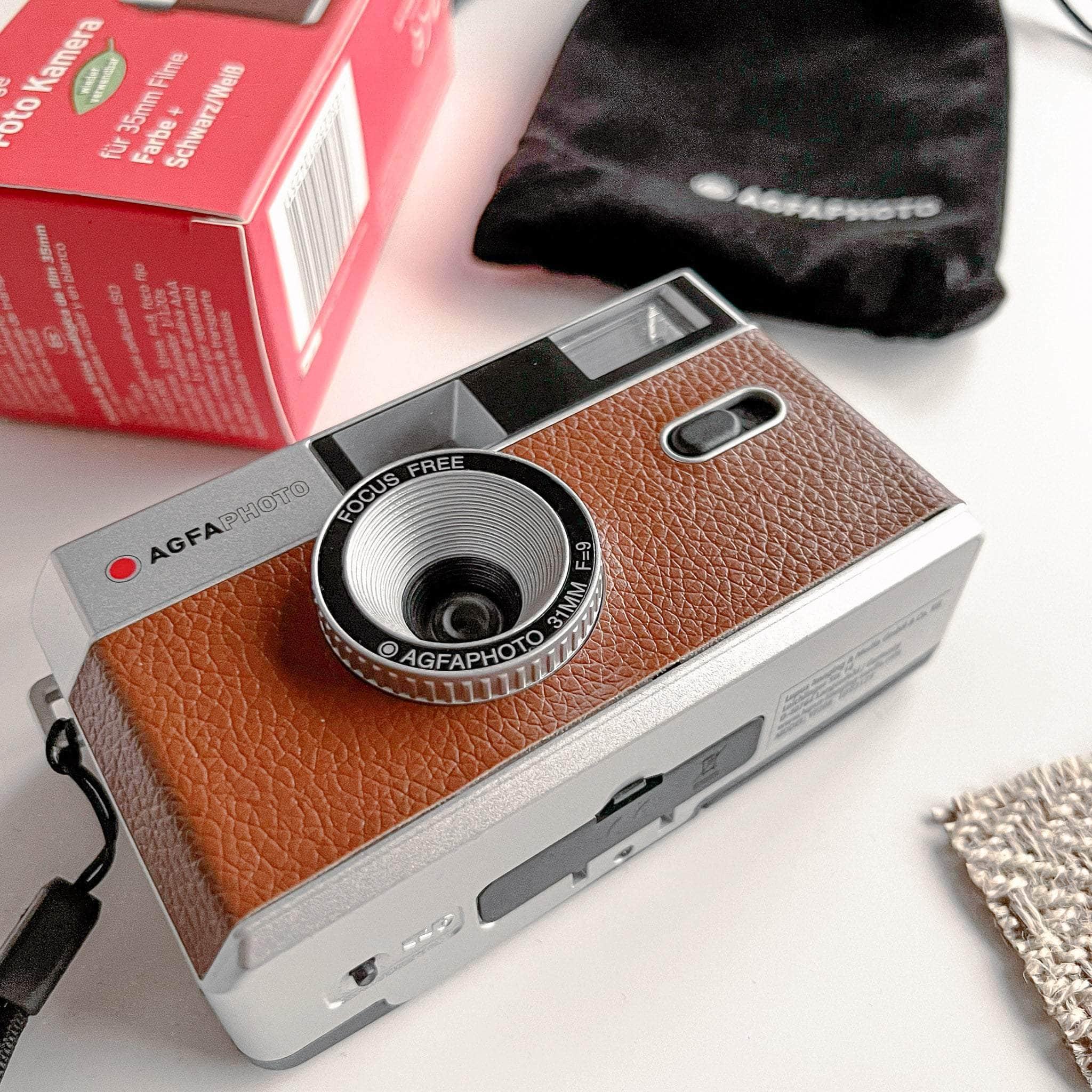 Agfa Camera Electronic 啡色現貨 AgfaPhoto CAMERA 可重用傻瓜菲林相機