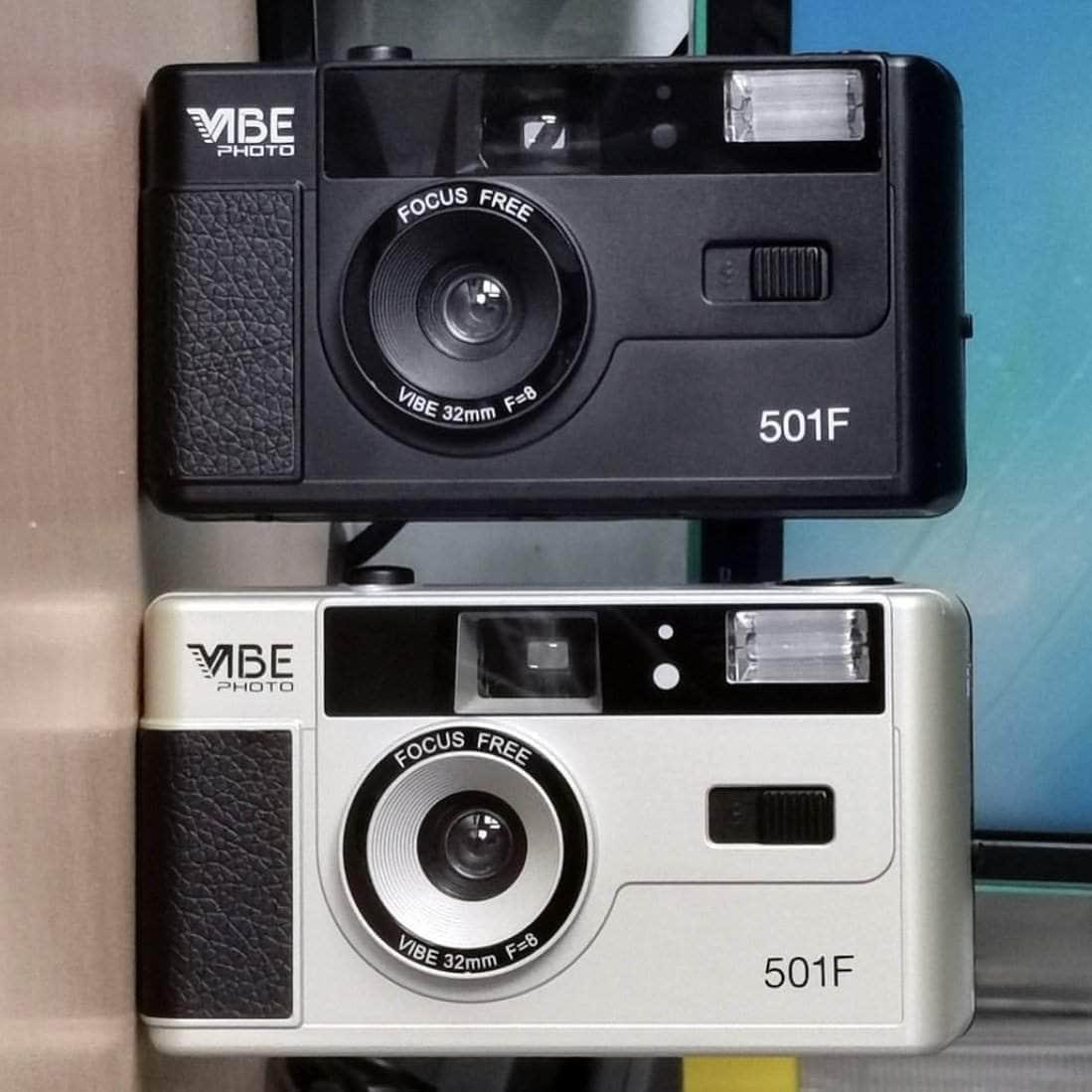 VIBE Electronic VIBE 501F CAMERA 可重用傻瓜菲林相機 [黑/香檳金]